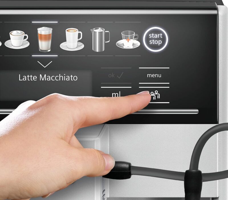 Siemens EQ 6 plus S300 TE653M11GB – Fully Automatic Bean-to-Cup Espresso Machine with Cappuccinatore & 10 One-Touch Beverages, 2 User Profiles (Titanium) - Image 5